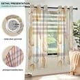 thumbnail image 3 of Yayeee Window Curtains Set of 2 for Living Room Light Filtering 63"x42", Watercolor Seashell, 3 of 7