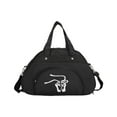 thumbnail image 1 of Bolsa de baile con compartimento para zapatos, portátil, ligera, resistente y práctica, ideal para niñas, ropa, zapatos y deportes de baile. Negro, 1 of 5
