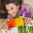 thumbnail image 2 of Magnetic for iPhone 13 Pro Max Case, Compatible with MagSafe, Soft TPU Shockproof Protective case, Cute Gradient Color Case with Camera Lens Protector for Women & Men, OrangeYellow, 2 of 13