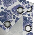 thumbnail image 4 of Ambesonne Traditional Grommet Curtain, Chinese Lotus, 50" x 96", Lilac Purple White, 4 of 6