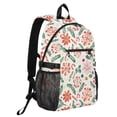 thumbnail image 2 of JIALIOU 14" Laptop Backpack Waterproof Airline Approved Stylish Casual Daypack for Travel Business College Work, Christmas Candy Canes Holly Leaves, 2 of 8