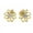 Yellow Gold, variant on Cate & Chloe Alexis 18k White Gold Plated Flower Stud Earrings with Swarovski Crystals for Women