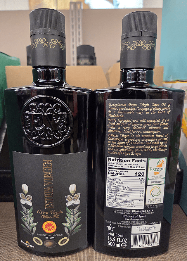Estepa Virgen Oleoestepa SCA Extra Virgin Olive Oil 16.9fl oz 500ml (2 Bottles)