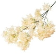 thumbnail image 3 of Mdesiwst 1 Bunch Artificial Flower Non-fading Faux Silk Cross Cherry Blossom Desktop Decoration, 3 of 7
