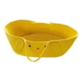 thumbnail image 3 of Cesta tejida con asas,Cesta cambiadora portátil para la parte del tocador,Cesta de Moisés para recién nacidos niños niñas de mano,Estación para cambiar pañales de bebé Amarillo, 3 of 8