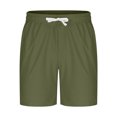 thumbnail image 3 of Mgmyaa Men's Casual Shorts Drawstring Elastic Waist Solid Sport Short Pants with Pockets, 3 of 5