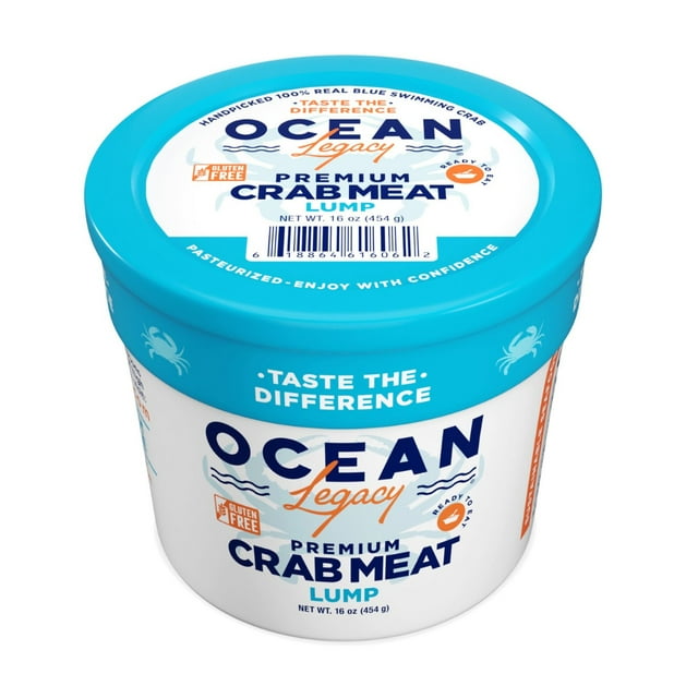 Ocean Legacy Wild Caught Premium Lump Crab Meat, 1 lb.