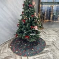 thumbnail image 4 of Gold and Red Deer Decoration Pattern Holiday Tree Skirt, 4 of 6