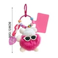 thumbnail image 3 of YiJuHui 4pcs Plush Animal Keychain Toy - Cute Stuffed Keyring Accessory with Soft Fabric & Embroidery Eyes for Bag Charm, Purse Decor, Backpack Ornament 8*10*8cm, 3 of 7