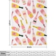 thumbnail image 2 of Cartoon Champagne Bottle Fleece Bed Blankets,Soft Flannel Cozy Blanket for Adults,Washable Lightweight Fuzzy Blanket Gift for Girls Boys 50X60in, 2 of 6
