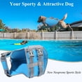 thumbnail image 2 of VIVAGLORY Dog Life Jacket Neoprene Vest for Swimming, Sports Style, Blue, Large, 2 of 6