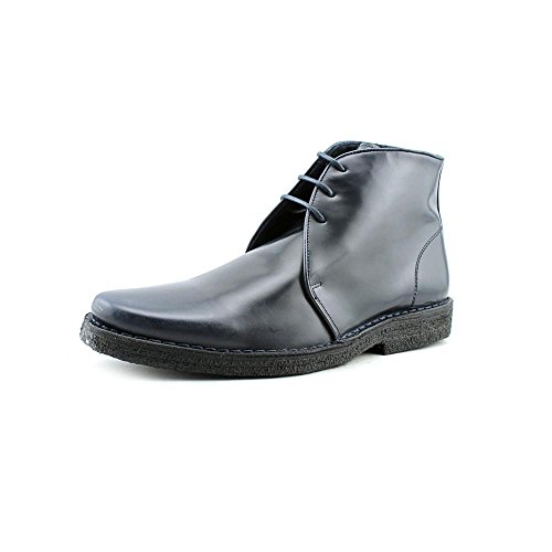 blue leather chukka boots