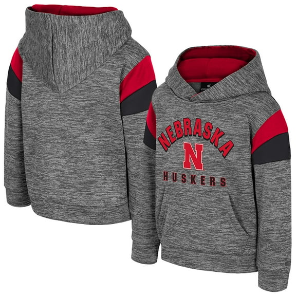Toddler Colosseum Gray Nebraska Huskers Wizard City Hoodie
