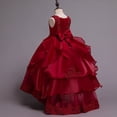 thumbnail image 3 of Vestido de princesa para niños, vestido de boda de verano, vestido de niños medianos y grandes, vestido de actuación, vestido largo, vestido de cola esponjosa, ropa de flores para niños, 3 of 5