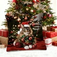 thumbnail image 4 of Christmas Pillow Cover Holiday Decoration Sofa Decoration Linen Pillow Home Sofa Holiday Decoration Pillow Cover 45x45cm, 4 of 6