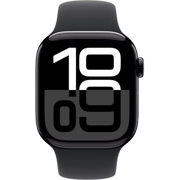 Apple Watch Series 10 GPS 46mm | Jet Black with Black Sport Band I