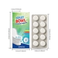 thumbnail image 3 of YFGEFTR Toilet Bowl Cleaner Tablets, Automatic Cleaners with Bleach, Slow-Releasing Toilet Tank Cleaners for Deodorizing & Descaling, Household Toilet Cleaners against Tough Stains, 3 of 7