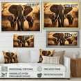 thumbnail image 4 of Designart "Elephant Forms Of Serenity I" Animals Floater Framed Wall Decor, 4 of 7