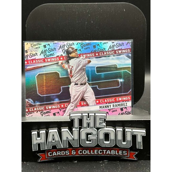 Collectible 2025 Topps Classic Swings Manny Ramirez CS-23 Boston Red Sox Baseball Card Boston Red Sox MLB Baseball Trading Card