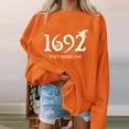 thumbnail image 6 of Alkepwun Halloween Sweatshirts for Women Oversized 1692 They Missed One Graphic Shirt Fleece Sweatshirt Halloween Witch Shirt Holiday Pullover Tops, 6 of 6