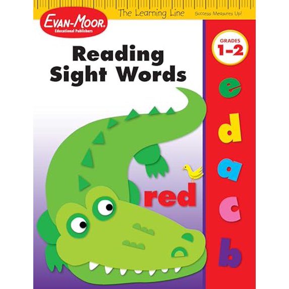 Pre-Owned Evan-Moor Learning Line: Reading Sight Words, Grade 1 - 2 Workbook, 9781596731844, 1596731842, Paperback, Activity Book edition