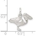 thumbnail image 3 of Sterling Silver Pelican Charm (14 X 19) Made In United States qc885, 3 of 5
