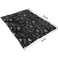 thumbnail image 4 of Black White Gothic Dreamcatcher Moon Star Pattern Blanket,Comfortable Soft Lamb Wool Throw Blanket,All Season,Warm Lightweight Blankets for Sofa Bed Couch Living Room Chair,60"x80", 4 of 4