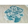 thumbnail image 7 of Flower Rug 2ft Round Area Rugs Cute Plush Flower Shaped Rug Circle Girly for Bedroom Floor Living Room Carpet 302 Blue, 7 of 7