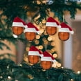 thumbnail image 4 of 3Pcs ‌Christmas Tree Basketball Ornament - Santa Hat Decor - Unique Xmas Hanging Ornament for Tree,Holiday Decorations,Sports Fans,Festive Gifts‌, 4 of 4