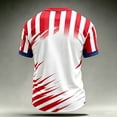 thumbnail image 4 of Zimjoy Men's USA Soccer Jersey Shirts 2026 Country Team Short Sleeve Crewneck Fan International Football Shirt Retro Streetwear Top White L, 4 of 5