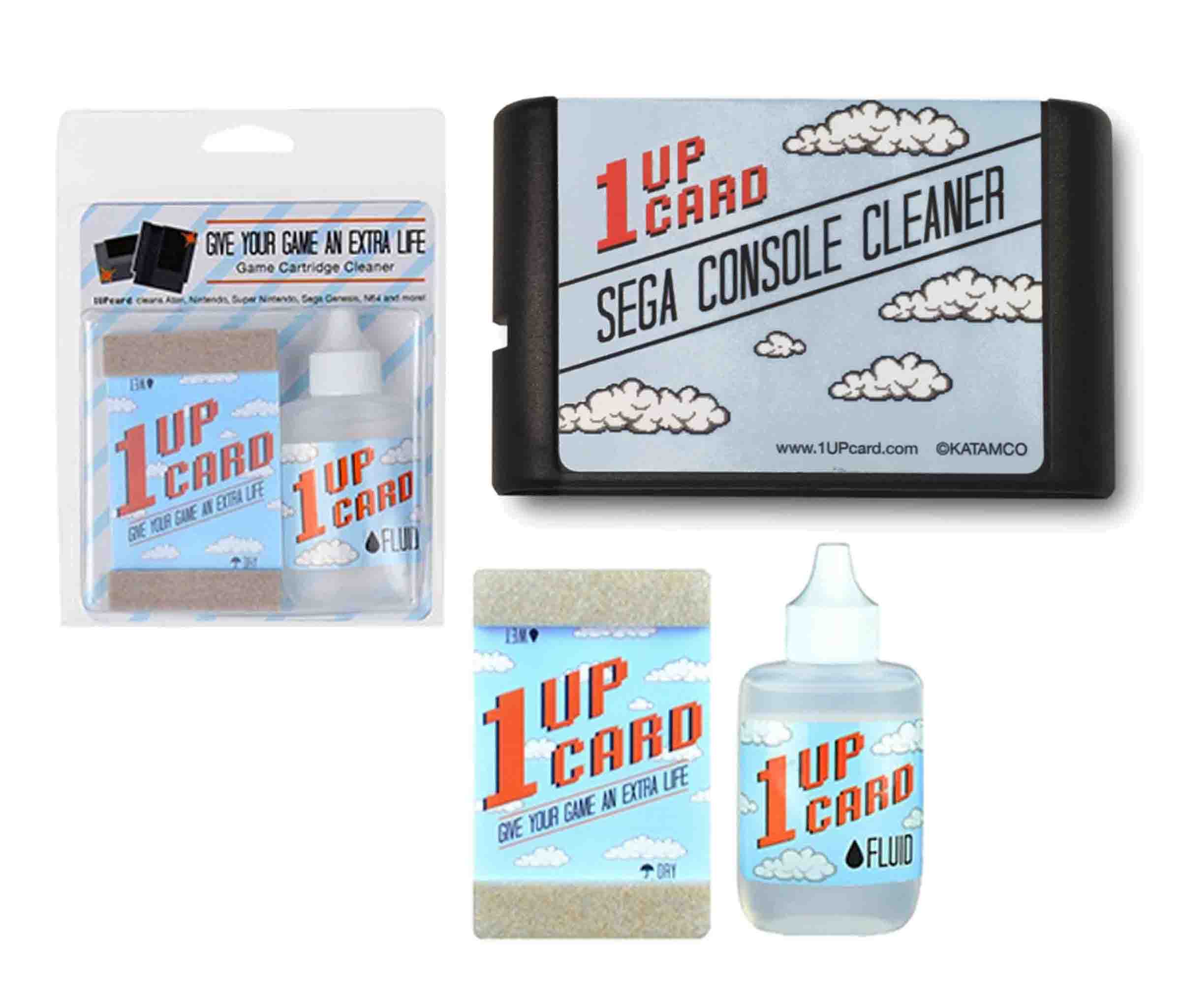 Mozlly Value Pack 1UP Card SEGA Console Cleaner AND Universal Video