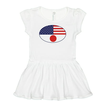 

Inktastic Japanese American Flag Gift Baby Girl Dress