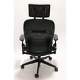 thumbnail image 3 of Steelcase Leap Chair V2 Green Fabric With Headrest, 3 of 5