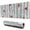 Gray Christmas Cardinal, variant on Long Mouse Pads for Desk,Gray Christmas Cardinal Bird Pattern Desk Mats on Top Of Desks, Desk Mouse Pad Extra Large with 3mm Non-Slip Base and Stitched Edge for Gaming,Office,Work,Home 47.3x23.6in