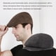thumbnail image 3 of Minnieouse Gorros de boina portátiles planos cálidos de invierno para hombre, gorra transpirable de estilo de moda ajustable, tocado de cumpleaños, Sombreros Negro Minnieouse AP012447-02, 3 of 6
