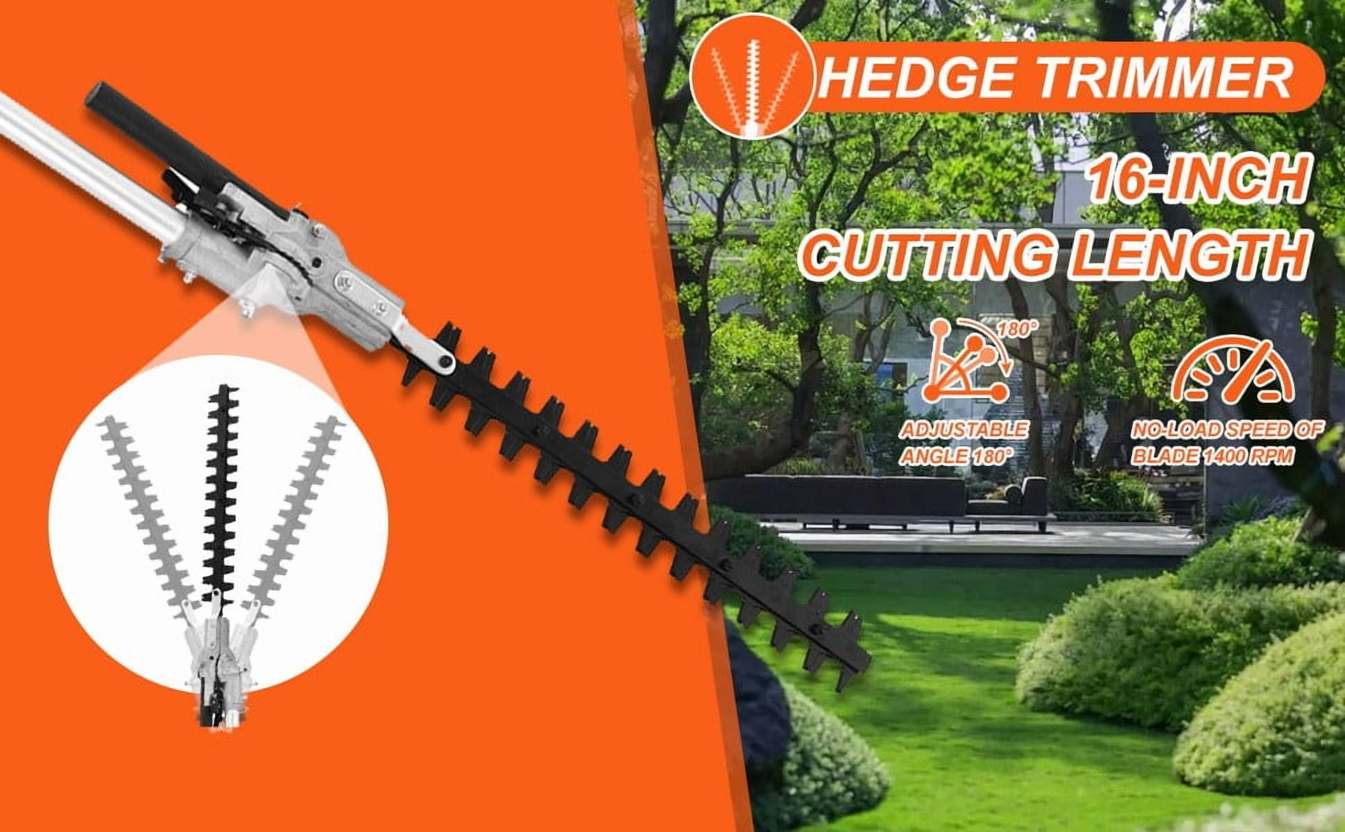 YNCE 52CC 2-Cycle Gas Weed Wacker, 5 in 1 String Trimmer, 2025 Upgraded Weed Eater Gas Powered, 9500rpm High Power Gas Weed Eater, Brush Cutter