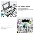 thumbnail image 5 of Easygdp Hello Double-Sided Printed Elastic Suitcase Protective Cover,Invisible Zipper, Business Trip Luggage Cases,Washable And Resistant To Falling -Small, 5 of 9