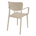 thumbnail image 7 of Compamia Lisa Outdoor Dining Arm Chair in Taupe Finish, 7 of 7