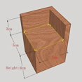 thumbnail image 2 of Set of 4 Furniture Risers Wooden Furniture Risers, Desk Bed Riser Furniture Leg Lift Feet Up for Desk Table Bed(Size:5x5x8cm), 2 of 4