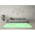 thumbnail image 3 of Ahgly Company Indoor Square Solid Emerald Green Modern Area Rugs, 6' Square, 3 of 4