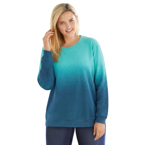 Woman Within Plus Size Printed Sweatshirt