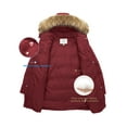 thumbnail image 6 of WenVen Women's Winter Coat Waterproof Puffer Jacket Hooded Winter Jacket Red XL, 6 of 7