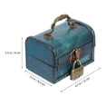 thumbnail image 2 of Vintage Wood Jewelry Storage Case with Lock Jewelry Storage Case Photo Prop Home Supplies, 2 of 7