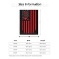 thumbnail image 5 of Gaeub Nautical American Flag Print Flannel Throw Blanket, Home Fleece Throw Blanket for Couch or Bed,Decorative Blankets,Lightweight Fuzzy Flannel Blanket-80"x60", 5 of 6