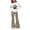 White, variant on Cethrio Girls Graphic Outfit Sets, Long Sleeve Casual 2 PC Spring Fall Girls' Clothing Sets White Size 14