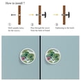 thumbnail image 4 of 4 Pcs Tropical Leaves Lotus Knobs for Kitchen Cabinet Cupboard Dresser Bookcase Drawer Pulls Handles Round Home Decor, 4 of 5