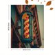 thumbnail image 3 of Qisvanset New York Street Taxi Canvas Print 12x16 Inch Cafe Decor, 3 of 8