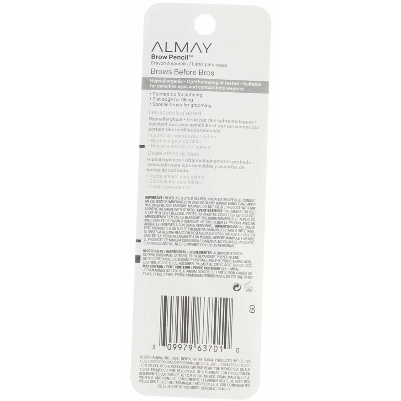 Almay Brow Pencil, Dark Blonde 1 ea (Pack of 3)
