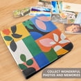 thumbnail image 4 of FORMRS 3 Ring Photo Album 4"x6" Self Adhesive Large Capacity PU Leather Cover, Abstract Plants, 4 of 8