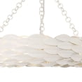 thumbnail image 2 of Crystorama Broche 6 Light Matte White Semi Flush Mount - 18"W x 3.75"H x 18"D, 2 of 8